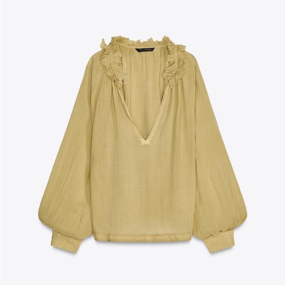 Ramie shirt ZW collection - Picture 6 of 9